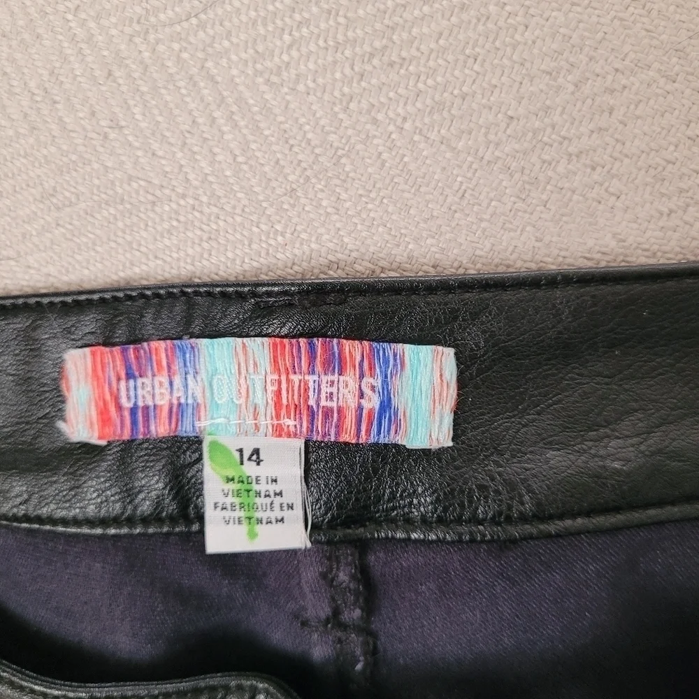 Urban Outfitters Black Faux Leather Pants